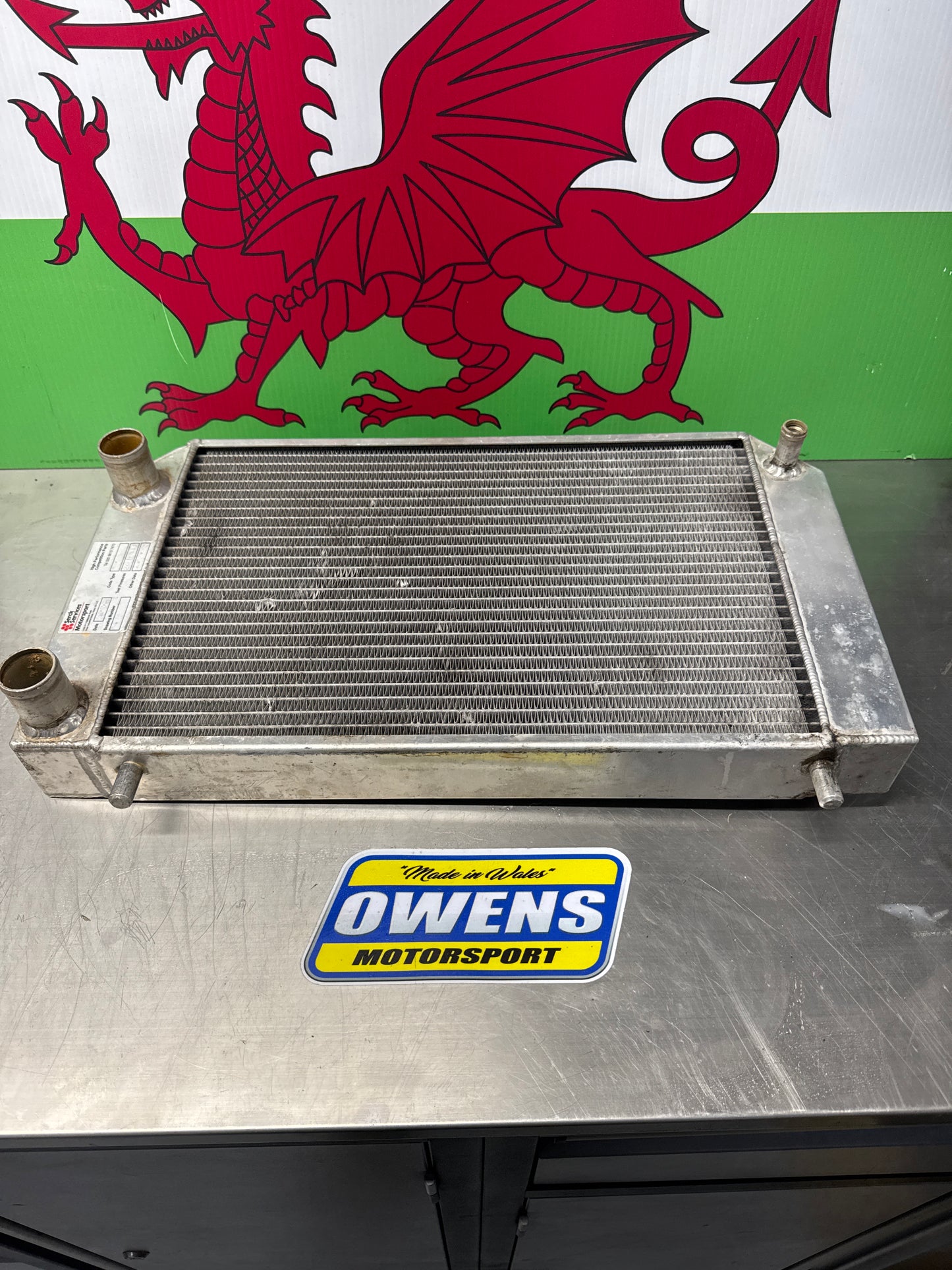 Serck services radiator mini miglia race car